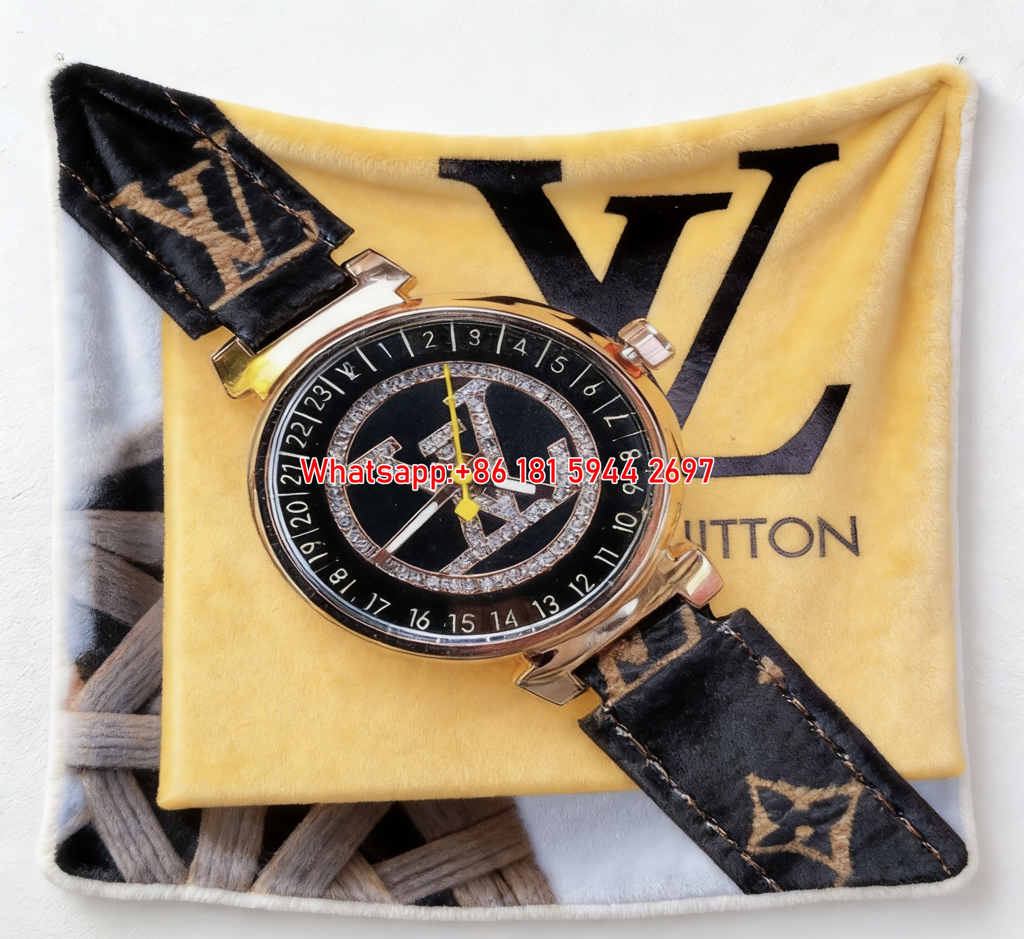 LV Monogram Watch Flannel Throw Blanket 271